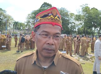 Plt Direktur RSUD dr Doris Sylvanus Suyuti Syamsul sedang memberikan keterangan di Palangka Raya.