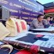 Foto Kasat Reskrim Polres Barito Utara AKP Ricky Hermawan menyampaikan keterangan pers kasus pembunuhan Desa Benangin di Mapolres Barito Utara.
