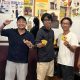 Foto insan pers sedang bersiap menyambut Lomba Domino Jurnalis di Along Space Palangka Raya.