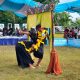 Foto peserta sedang menampilkan Lawang Sakepeng di Palangka Raya