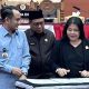Foto Nenie Adriati Lambung bersama Ketua DPRD Kota Palangka Raya Suabandi dan Walikota Palangka Raya Fairid Naparin.