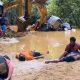 Foto lokasi penambangan emas rakyat terdampak banjir bandang di Gunung Mas