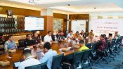 Foto peserta rapat koordinasi Satgas PASTI sedang mengikuti kegiatan di Palangka Raya.
