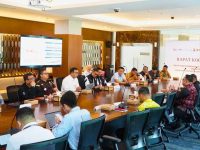 Foto peserta rapat koordinasi Satgas PASTI sedang mengikuti kegiatan di Palangka Raya.
