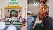 Foto Ustadz Achmad Arbani sedang memberikan ceramah di Lapas Narkotika Kasongan