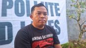 Foto Direktur WALHI Kalimantan Tengah sedang memberikan keterangan terkait lahan eks BJAP di Seruyan