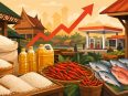 Aktivitas jual beli bahan pangan di pasar tradisional Kalimantan Tengah