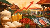 Aktivitas jual beli bahan pangan di pasar tradisional Kalimantan Tengah