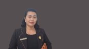 Rayaniatie Djangkan memberikan keterangan mengenai kesiapsiagaan menghadapi kebakaran hutan dan lahan.