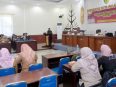 Suasana kegiatan evaluasi pengaduan SP4N Lapor di Kantor Wali Kota Palangka Raya.