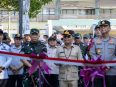 Suasana peluncuran pembangunan Dermaga Waterfront City di tepian Sungai Kapuas