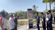 Rocket Stove yang dibangun mahasiswa KKN-T Literasi Universitas Palangka Raya di Desa Gumpa.