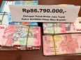 Uang tunai Rp86,79 juta yang disita dalam penyidikan dugaan korupsi bantuan hibah Dinas Perikanan Kabupaten Seruyan.