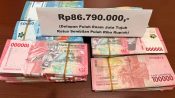 Uang tunai Rp86,79 juta yang disita dalam penyidikan dugaan korupsi bantuan hibah Dinas Perikanan Kabupaten Seruyan.
