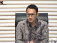 Anggota Tim Juru Bicara KPK Budi Prasetyo menyampaikan perkembangan penanganan perkara di Gedung KPK.