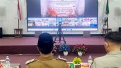 Bupati Seruyan Ahmad Selanorwanda menyampaikan penanganan karhutla seusai mengikuti rapat koordinasi virtual.