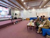 Kepala Pelaksana BPBD Seruyan Agus Supriyadi menyampaikan penanganan karhutla di Seruyan.