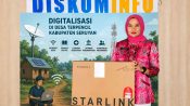 Perangkat internet berbasis satelit Starlink untuk mendukung konektivitas di wilayah Seruyan.