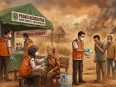 Petugas kesehatan menangani warga terdampak kabut asap Karhutla di Murung Raya
