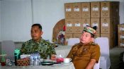 Bupati Kapuas HM Wiyatno mengikuti evaluasi penanganan karhutla bersama Dandim 1011/KLK Letkol Inf. Deky Febrianto.