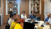 Bupati Seruyan Ahmad Selanorwanda saat beraudiensi dengan jajaran Kementerian ATR/BPN di Jakarta.