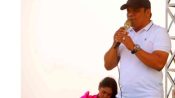 Harsandi saat berpidato tentang pentingnya pelestarian budaya lokal dan keterlibatan generasi muda di Kabupaten Seruyan.